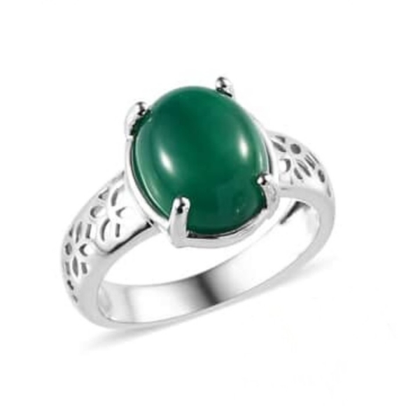 NEW Karis Green Onyx Ring Size 7 - Picture 8 of 11